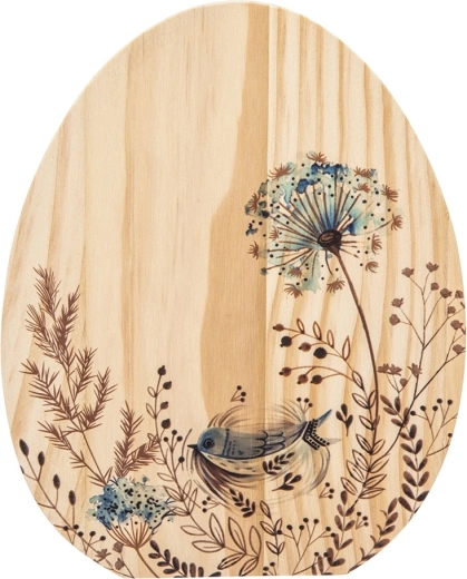 Houten decoratief figuurtje ei Serenity 20 cm