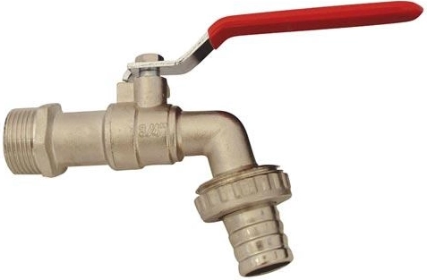 Tuin hendelkraan 3/4" met slangwartel