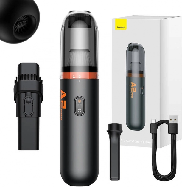 Draadloze autozuiger Baseus A2Pro 6000Pa (zwart)