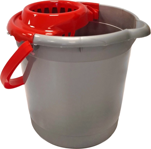 Emmer met wringer en schenktuit TORO 12 l