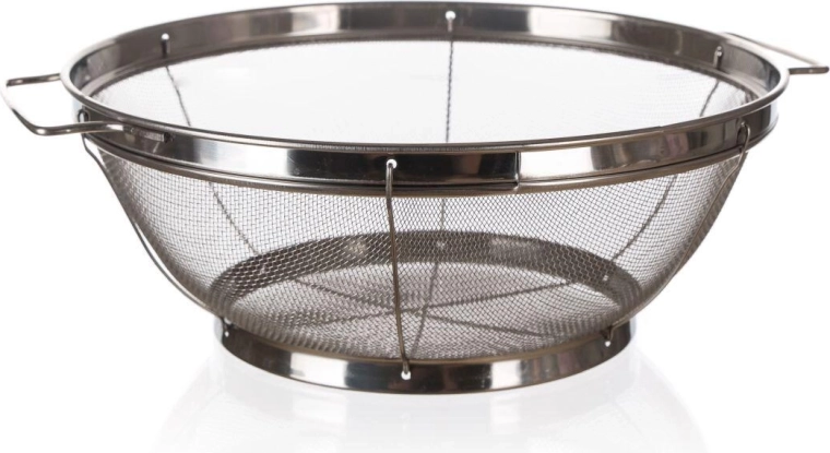 Roestvrijstalen zeef met voet 24,5 cm AKCENT