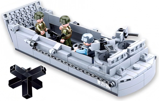 Sluban Army landingsvaartuig uit de Tweede Wereldoorlog bouwset