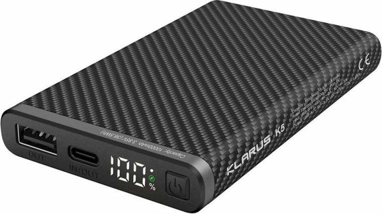 Klarus K5 powerbank 10000 mAh met snelladen en LED-display