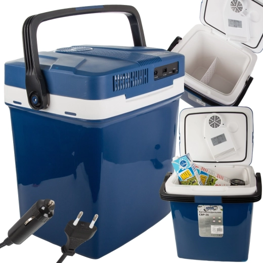 reiskoelbox thermo-elektrisch 26 l met verwarming, 12 v en 230 v