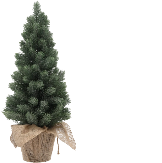Kunstkerstboompje in bloempot 55 cm