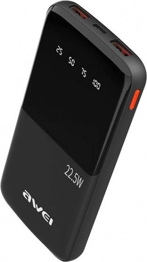 Powerbank 10000mAh met snelladen 22,5W, 2xUSB + USB‑C