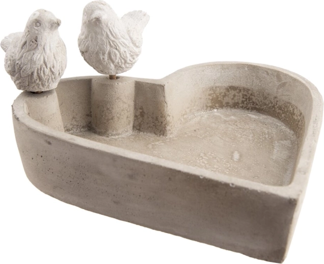 Vogelbad van cement 20 × 6 cm
