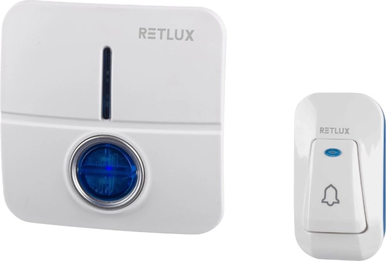 Draadloze deurbel RETLUX met batterijgevoede knop