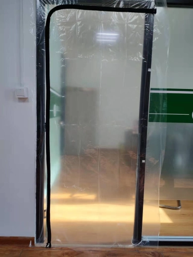 Stofwerende deurfolie met rits, type L