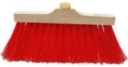 Huishoudbezem 25 cm met nylonharen
