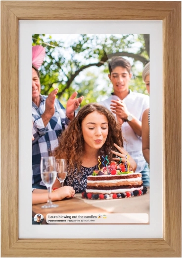 Slimme digitale fotolijst 10,1" met Wi‑Fi en touchscreen IPS‑display
