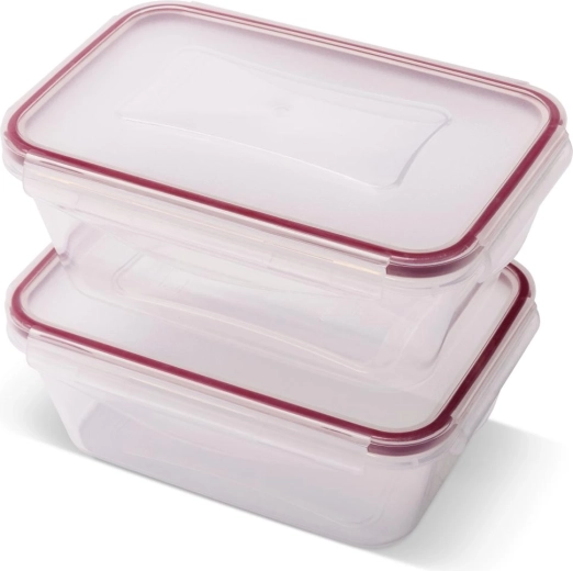Lamart Clip-set rechthoekige vershoudbakjes 2 × 700 ml