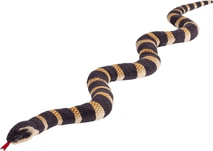 Zwarte flexibele slang met zigzagprofiel, 100 cm