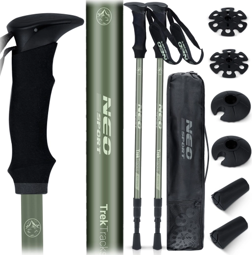 Trekkingstokken NEO SPORT NS-381 met vering en accessoires