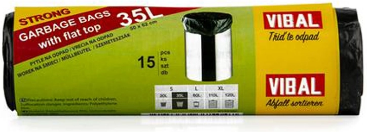 Vuilniszakken 35 l, 15 stuks