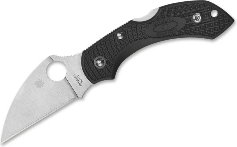 Spyderco Dragonfly 2 Wharncliffe zakmes 5,8 cm, satijn, zwart FRN