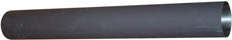 Rookpijp 200 mm, lengte 750 mm, wanddikte 1,5 mm, zwart