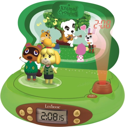 Kinderwekker Dieren met radio en projector