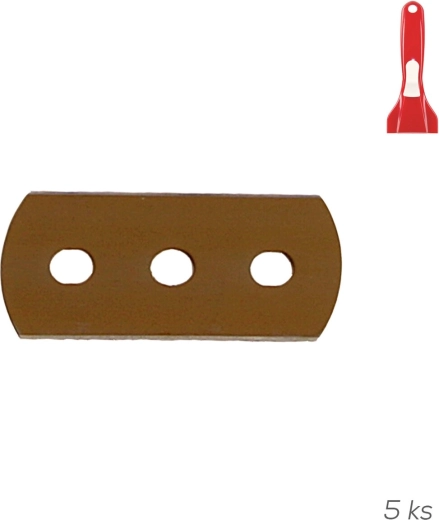 Reservebladen voor schraper (set van 5 stuks)