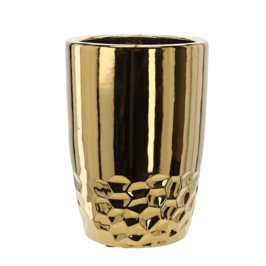 Keramische bloempotcover 30,5 × 30,5 × 42,5 cm goud
