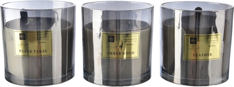 Geurkaars in glazen pot 870 g (mix van 3 geuren)
