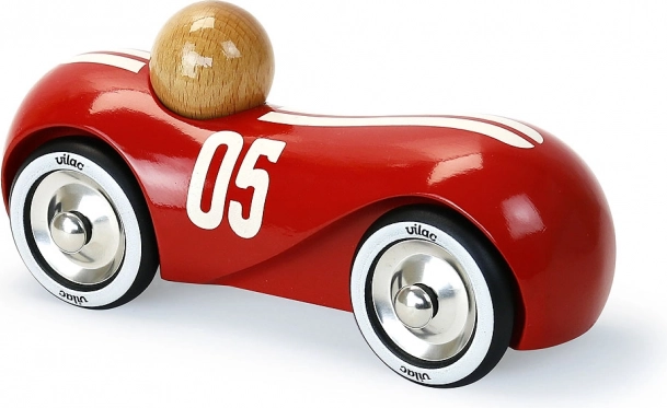 Vilac houten raceauto Streamline vintage rood