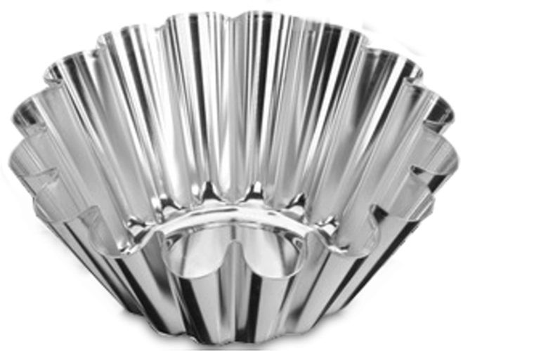 Tulbandvorm 14 cm van vertind plaatstaal