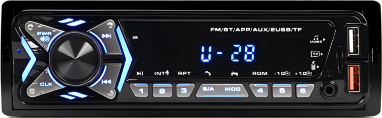 Renew Force 1-DIN autoradio met Bluetooth, USB en FM-radio