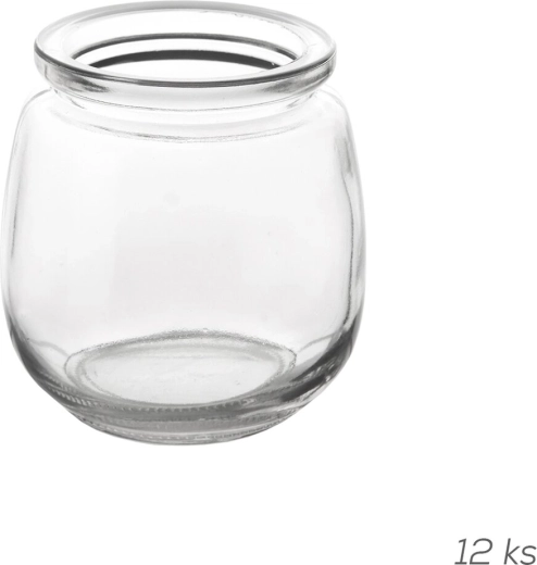 Glazen potjes voor yoghurt 200 ml, 12 stuks