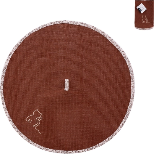 Katoenen wafel keukenhanddoek Micka rond 1 st.