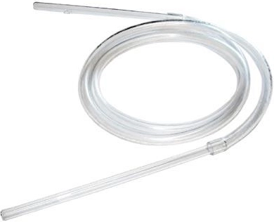 Hevelslang voor het overhevelen van wijn 1,3 m met glazen uiteinde