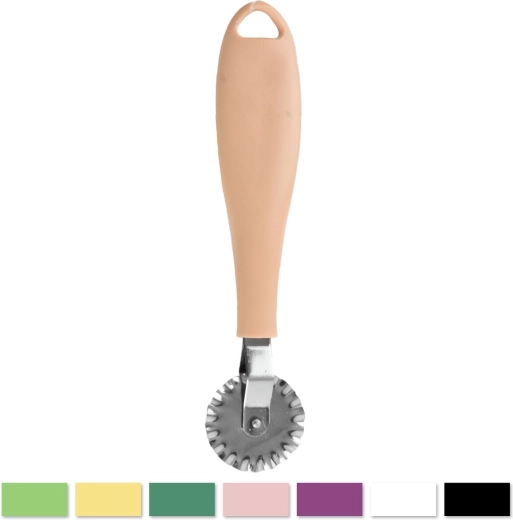 Deegsnijder met kunststof handgreep en metalen wieltje 3,3 cm (mix kleuren)