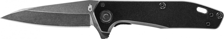 Gerber Fastball Black zakmes 7,6 cm, volledig zwart, aluminium