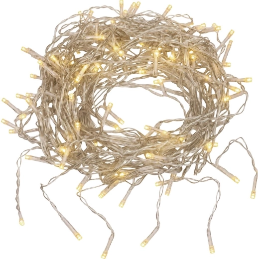 Retlux kerstlichtgordijn voor de kroonlijst met 160 LED's, warm wit