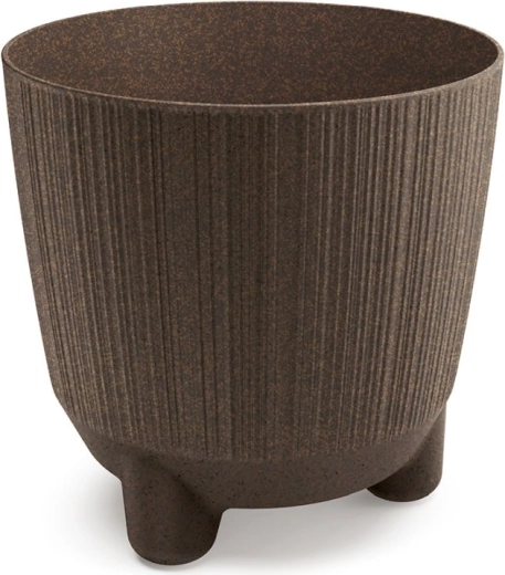 Bloempot Ryfo Eco Wood 19,5 cm – koffie