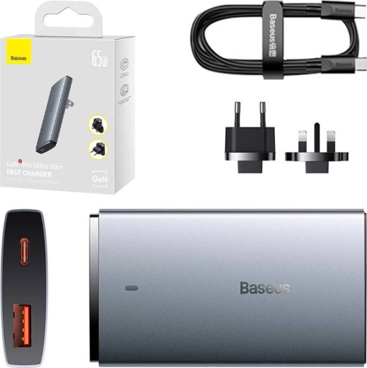 Baseus GaN5 wandlader 65 W USB-C + USB-A