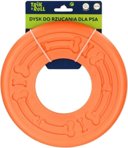 Oranje vliegende frisbee voor honden