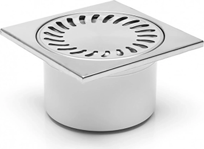 RVS vloerput DN 150 × 150 × 50/84