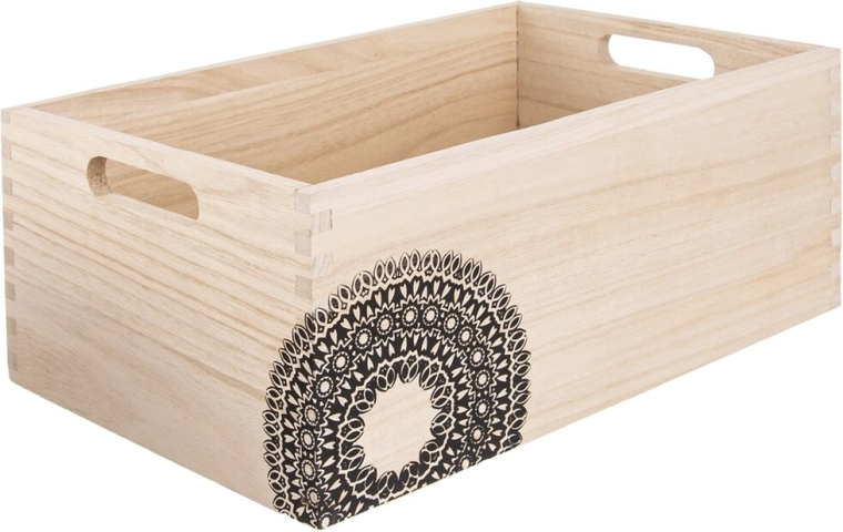 Houten kistje mandala 26 × 16 × 11 cm