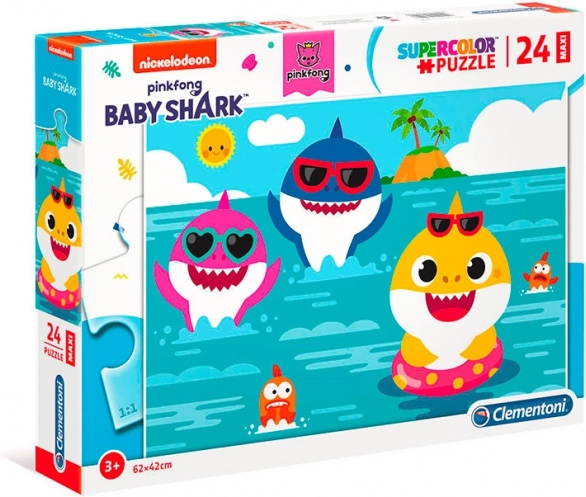 Clementoni Puzzel Maxi 24 Baby Shark