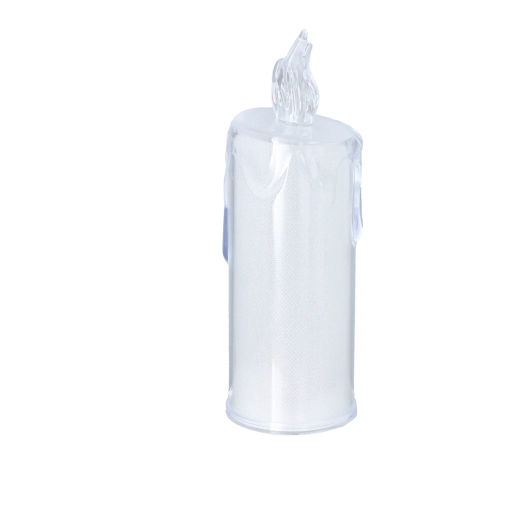 LED-kaars halftransparant 5,3 × 15,5 cm
