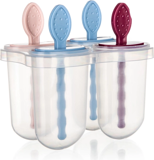 ACASSA ijslollyvormpjes 60 ml, set van 4 stuks