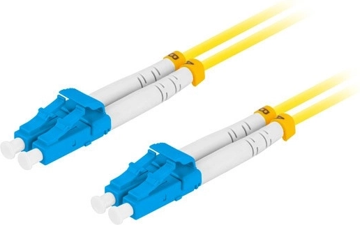 Singlemode optische patchkabel LC/UPC–LC/UPC duplex 2 m geel