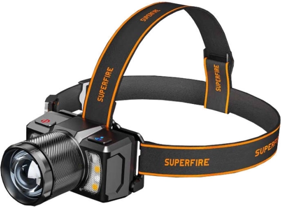 Hoofdlamp Superfire 700 lm met USB-C