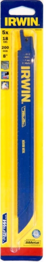 Zaagblad voor metaal voor reciprozaag 200 mm, 18 TPI, 5 st IRWIN