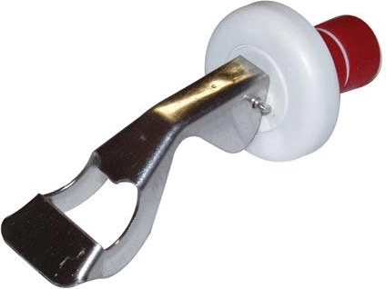 Flessenstop met opener van roestvrij staal en kunststof