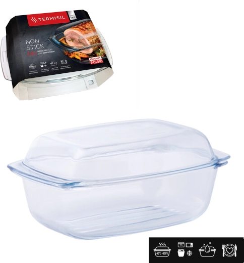 Glazen ovenschaal Termisil 5,8 l van borosilicaatglas