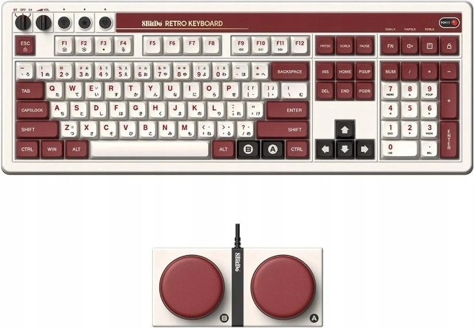 8BitDo Retro 108 Mechanisch Toetsenbord Fami-editie