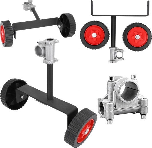 Universele ondersteunende wielen voor bosmaaier en trimmer 26–28 mm