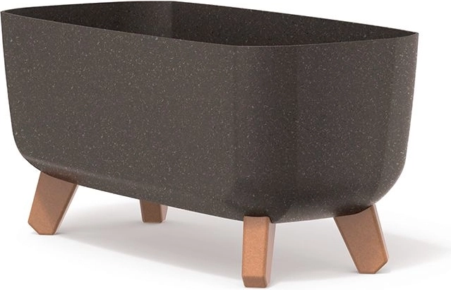 Bloempot op pootjes GRACIA CASE ECO WOOD 39 cm – koffie